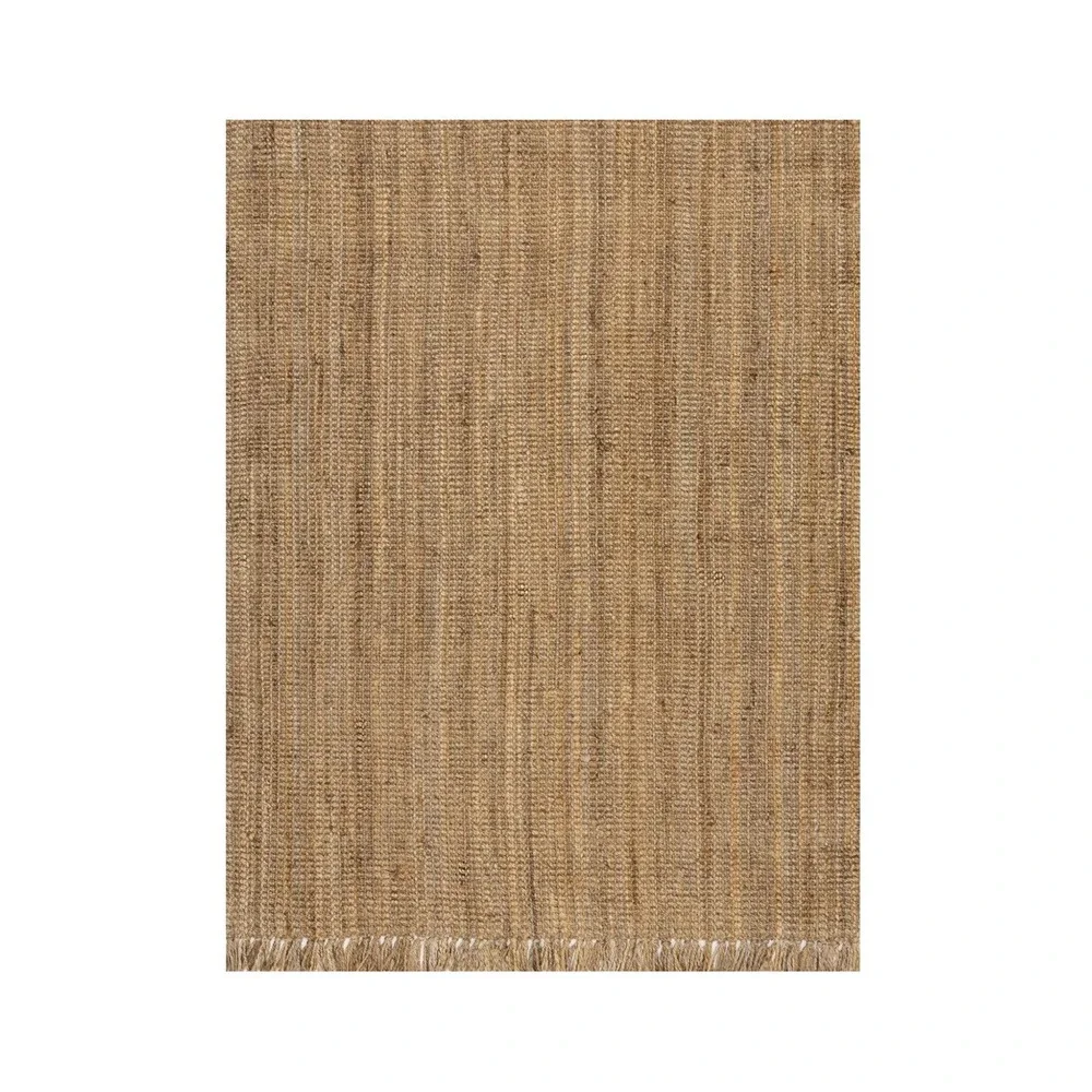 nuLOOM Daniela Natural Jute Area Rug 4x6 Farmhouse Chunky Hand Woven Flatweave